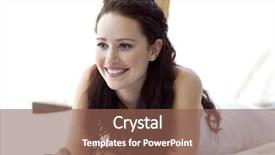  Presentation with television watching - Slide deck consisting of beautiful-woman-lying-in-bed background and a violet colored foreground