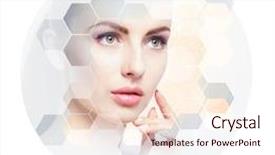  Presentation with skin surgery - Audience pleasing PPT theme consisting of beautiful woman plastic surgery backdrop and a lemonade colored foreground