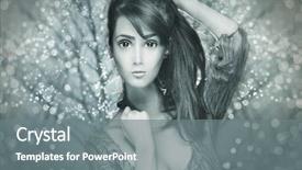  Presentation with composite - PPT layouts featuring beautiful woman portrait in anime background and a  colored foreground