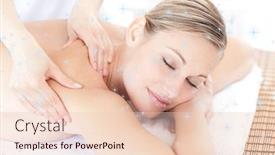  Presentation with twinkling stars - Beautiful PPT layouts featuring beautiful-woman-receiving-a-back backdrop and a lemonade colored foreground