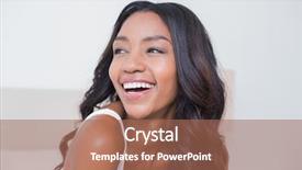  Presentation with bed - Audience pleasing presentation design consisting of beautiful woman smiling on bed backdrop and a  colored foreground