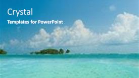  Presentation with krabi - Beautiful presentation theme featuring beautiful-woman-snorkelling-in-krabi backdrop and a teal colored foreground