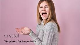  Presentation with woman hands open - 