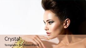  Presentation with thorns - Amazing presentation theme having beautiful woman wearing bracelet backdrop and a coral colored foreground