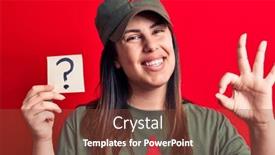  Presentation with red star - PPT theme consisting of beautiful-woman-wearing-cap background and a tawny brown colored foreground