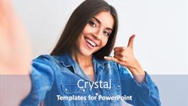  Presentation with denim - Audience pleasing PPT layouts consisting of beautiful-woman-wearing-denim-shirt backdrop and a teal colored foreground