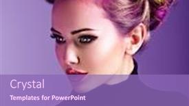  Presentation with multicolor - Amazing slide set having beautiful-woman-with-a-stylish backdrop and a light blue colored foreground