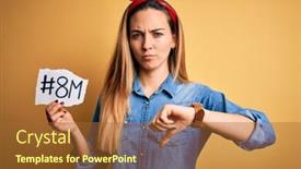  Presentation with blue eyes - PPT layouts consisting of beautiful-woman-with-blue-eyes background and a red colored foreground