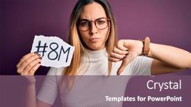  Presentation with blue eyes - Audience pleasing PPT layouts consisting of beautiful-woman-with-blue-eyes backdrop and a violet colored foreground