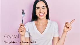  Presentation with blue eyes - Presentation theme consisting of beautiful-woman-with-blue-eyes background and a lemonade colored foreground