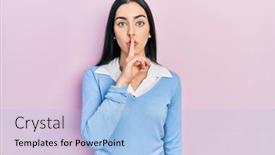  Presentation with blue eyes technology eye scan - Slide set having beautiful-woman-with-blue-eyes background and a light blue colored foreground