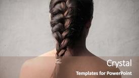  Presentation with elegant - Slide set consisting of beautiful woman with elegant elaborate background and a  colored foreground