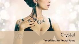  Presentation with fashion accessories - PPT layouts with beautiful woman with evening make-up jewelry and beauty fashion photo beauty style woman with diamond accessories background and a lemonade colored foreground