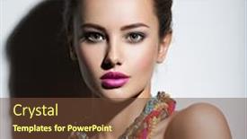  Presentation with jewelry - Colorful theme enhanced with beautiful woman with evening make-up jewelry and beauty fashion photo backdrop and a tawny brown colored foreground