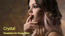  Presentation with humiliation - Audience pleasing presentation design consisting of woman with hands tied humiliation backdrop and a tawny brown colored foreground