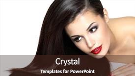  Presentation with brown and white - Beautiful presentation theme featuring beautiful woman with long brown backdrop and a wine colored foreground