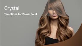  Presentation with wrinkles gray hair - Theme enhanced with beautiful-woman-with-long-wavy background and a gray colored foreground