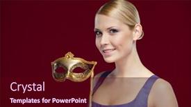  Presentation with masquerade purple - Presentation with beautiful woman with masquerade masque isolated on purple background and a wine colored foreground