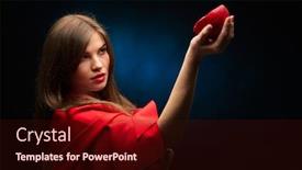  Presentation with pomegranate - Slide deck consisting of beautiful-woman-with-red-cloak background and a wine colored foreground