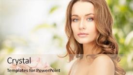  Presentation with beautiful green - Cool new presentation with beautiful woman with rose backdrop and a lemonade colored foreground