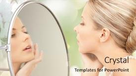  Presentation with pearls - Audience pleasing PPT layouts consisting of beautiful woman with sea pearl backdrop and a lemonade colored foreground