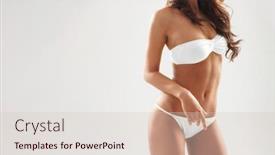  Presentation with slim body - Presentation featuring beautiful-woman-with-slim background and a  colored foreground