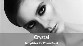  Presentation with white black grafitti - Cool new slides with beautiful woman with smokey eyes backdrop and a  colored foreground