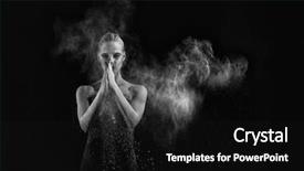  Presentation with stop motion - Presentation design consisting of beautiful woman with stop motion background and a black colored foreground