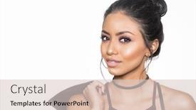  Presentation with makeup - Cool new presentation theme with beautiful-woman-with-sultry-makeup backdrop and a lemonade colored foreground