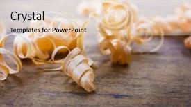  Presentation with old wood - PPT layouts with beautiful wood shavings background and a lemonade colored foreground