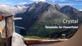  Presentation with water fountain - Slide deck consisting of beautiful-wooden-water-fountain background and a tawny brown colored foreground