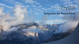  Presentation with yosemite - Amazing slide set having beautiful-yosemite-national-park-landscapes backdrop and a light blue colored foreground