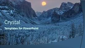  Presentation with yosemite - Beautiful PPT layouts featuring beautiful-yosemite-national-park-landscapes backdrop and a ocean colored foreground