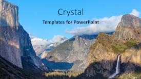  Presentation with yosemite - Slides enhanced with beautiful-yosemite-national-park-landscapes background and a light blue colored foreground