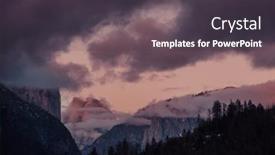  Presentation with yosemite - Slide set with beautiful-yosemite-national-park-landscapes background and a dark gray colored foreground