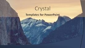  Presentation with yosemite - Presentation theme featuring beautiful-yosemite-national-park-landscapes background and a lemonade colored foreground