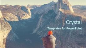  Presentation with yosemite - Presentation design with beautiful-yosemite-national-park-landscapes background and a ocean colored foreground