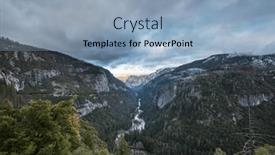  Presentation with beautiful-landscapes - Theme featuring beautiful-yosemite-national-park-landscapes background and a light blue colored foreground