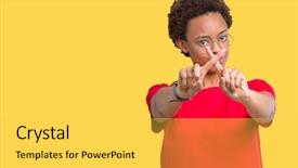  Presentation with african american couples on the mountaintop - Amazing PPT theme having beautiful young african american woman backdrop and a  colored foreground