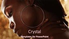  Presentation with bright - Presentation featuring beautiful-young-african-woman background and a  colored foreground