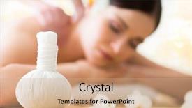  Presentation with traditional medicine medicine - Audience pleasing slides consisting of treatment over yellow autumn background backdrop and a coral colored foreground