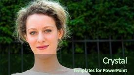  Presentation with black women beautiful woman - Cool new PPT theme with beautiful young attractive woman outdoors backdrop and a  colored foreground