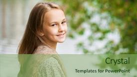  Presentation with swimming beautiful girl swims underwater - Audience pleasing presentation theme consisting of beautiful young blonde little girl backdrop and a seafoam green colored foreground