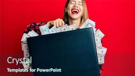  Presentation with crazy - Beautiful theme featuring beautiful-young-blonde-woman-holding backdrop and a navy blue colored foreground