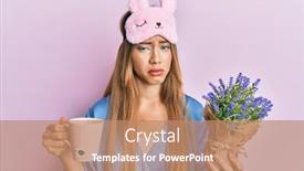  Presentation with drinking problem - Cool new presentation design with beautiful-young-blonde-woman-wearing backdrop and a coral colored foreground