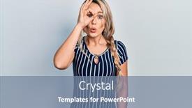  Presentation with eye - PPT layouts with beautiful-young-blonde-woman-wearing background and a  colored foreground