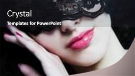  Presentation with look - Beautiful presentation featuring beautiful-young-brunette-with-magi backdrop and a dark gray colored foreground