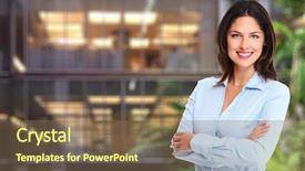  Presentation with accounting - PPT layouts featuring beautiful young business woman accounting background and a violet colored foreground