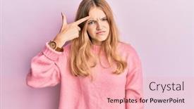  Presentation with skin infection - Slide set enhanced with beautiful-young-caucasian-girl-wearing background and a lemonade colored foreground