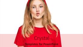  Presentation with beautiful young girl red - Amazing slide set having beautiful-young-caucasian-girl-wearing backdrop and a red colored foreground